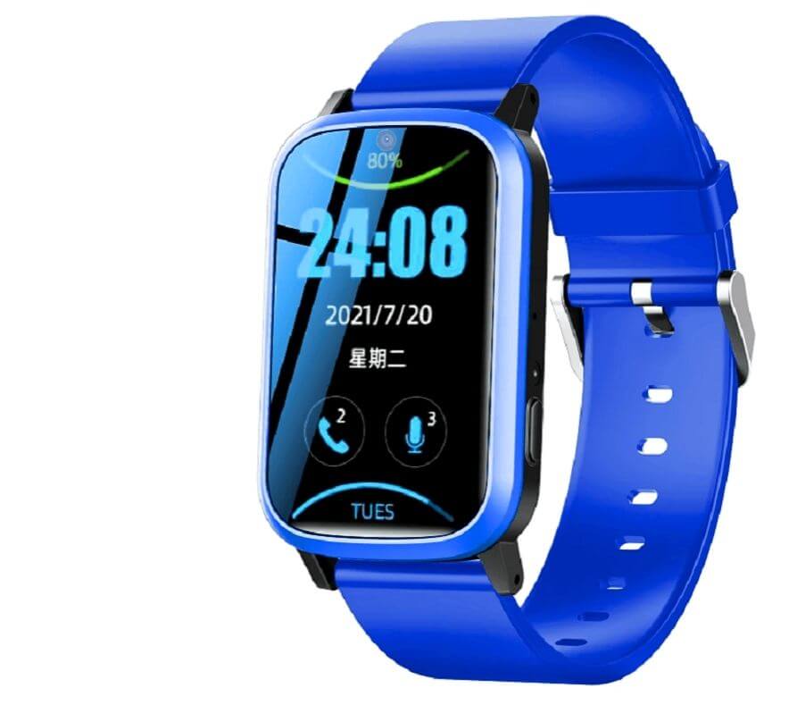 Dětské hodinky s GPS BodyGuard Slim X – 4G modré