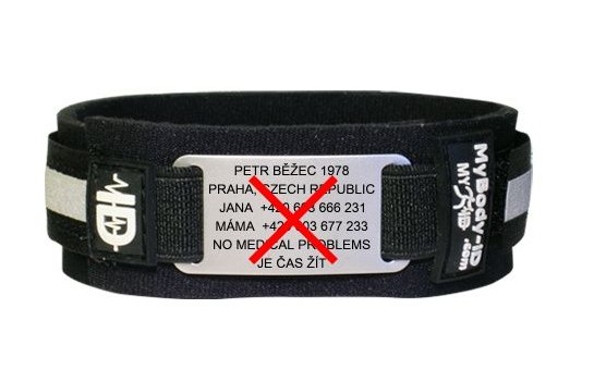 ID Armband Für Knöchel ohne Platte