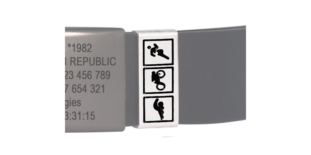 Badge for 14 mm Band color